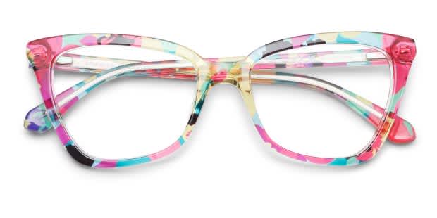 Kate Spade Pink & Black Sunglasses with Multicolor Floral Temples NWOT Kate Spade Izabella Women main image 4