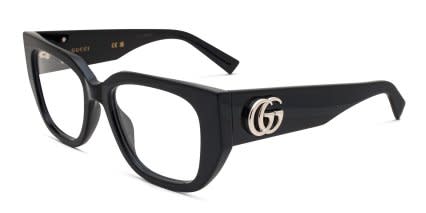Gucci GG1952O Shiny Black glasses - Shiny Black - Angle View