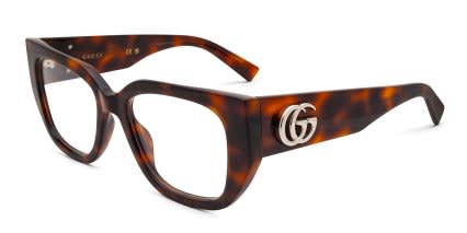 Gucci GG1952O Tortoise glasses - Tortoise - Angle View
