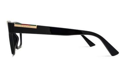 Gucci GG1961O Shiny Black glasses - Shiny Black - Side View