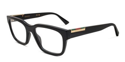 Gucci GG1961O Shiny Black glasses - Shiny Black - Angle View