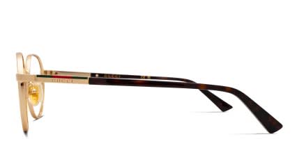 Gucci GG1963O Gold glasses - Gold - Side View