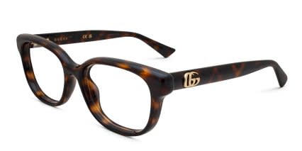 Gucci GG1978O Tortoise glasses - Tortoise - Angle View