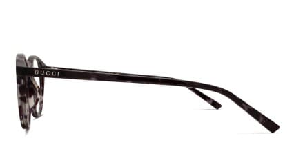 Gucci GG1998O Tortoise, Gray glasses - Tortoise / Gray - Side View