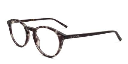 Gucci GG1998O Tortoise, Gray glasses - Tortoise / Gray - Angle View