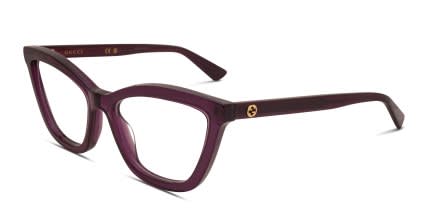 Gucci GG1686O Purple glasses - Purple - Angle View