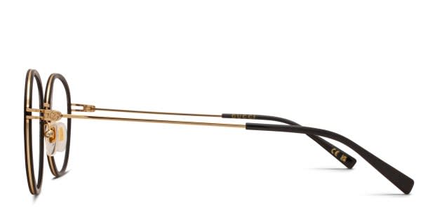 Gucci GG1851O Black, Gold Prescription Eyeglasses