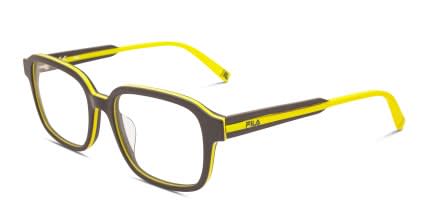 FILA VFI303 Black, Yellow glasses - Black / Yellow - Angle View