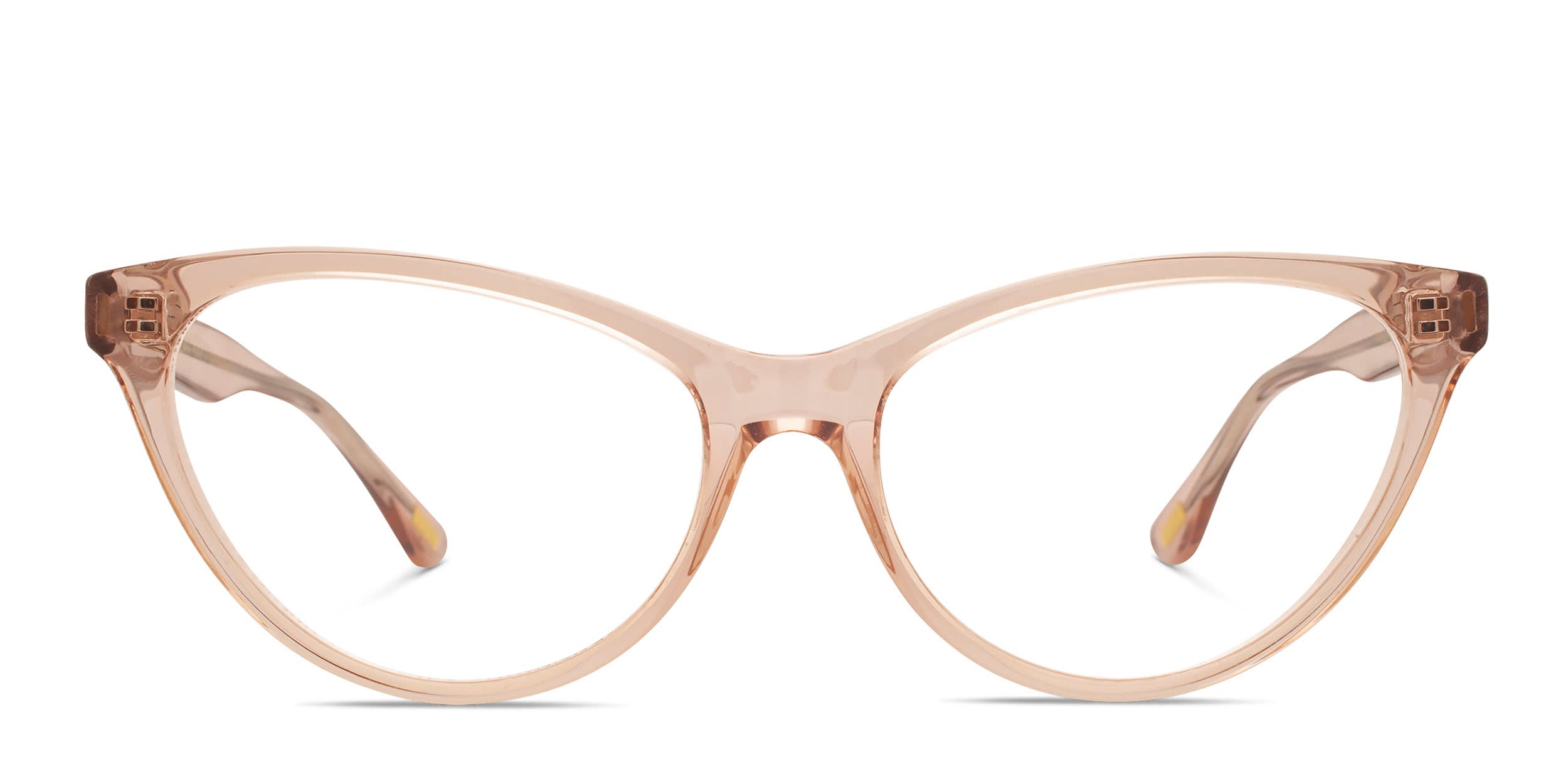 Diff Marley Pink, Clear glasses - Pink / Clear - Frontal View