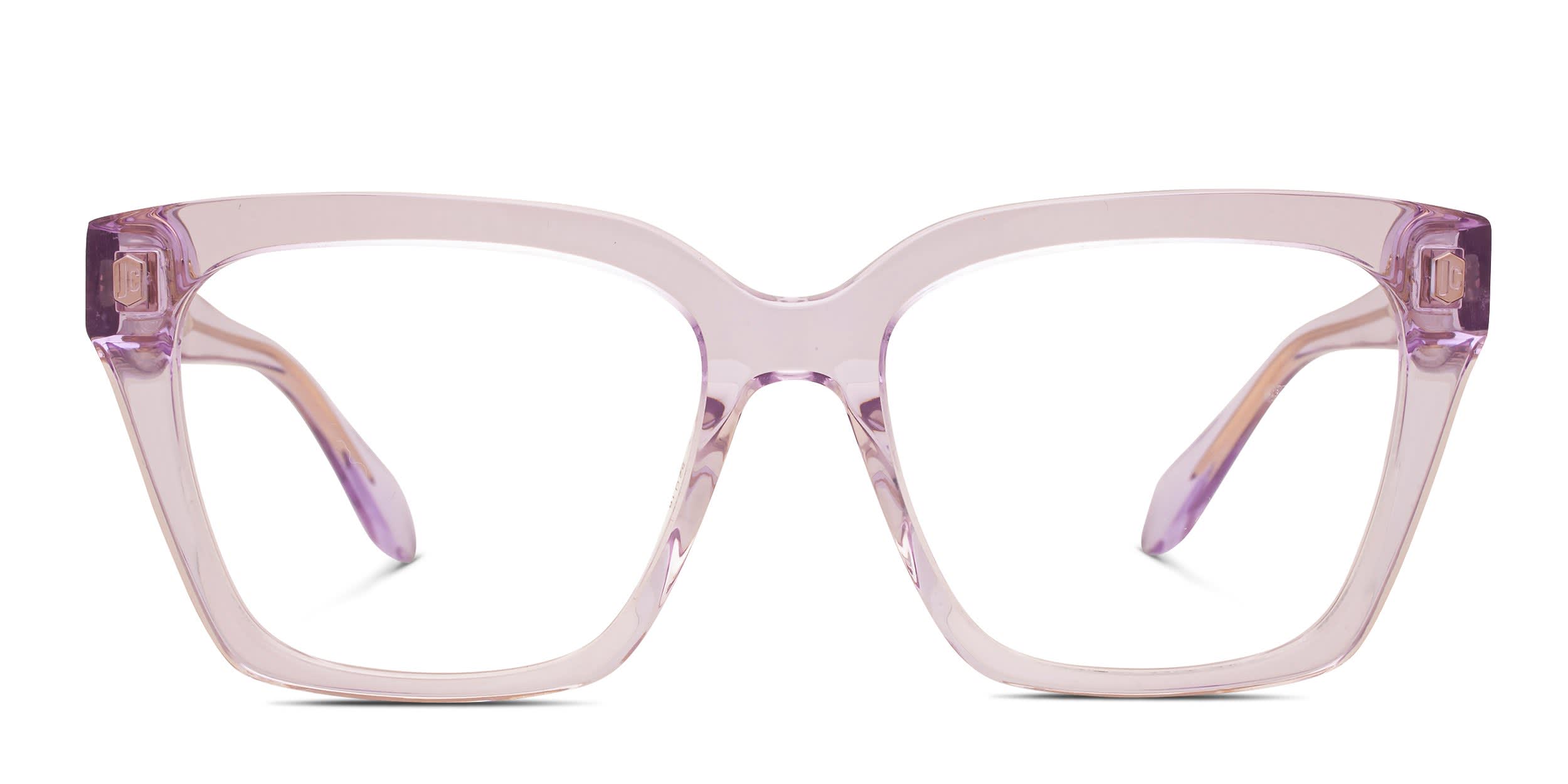 Just Cavalli VJC002 Purple, Clear glasses - Purple / Clear - Frontal View