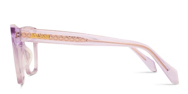 Just Cavalli VJC002 Purple, Clear Prescription Eyeglasses
