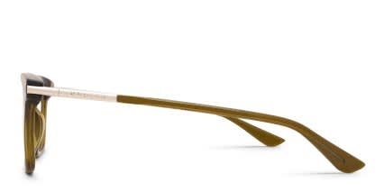 Alexander McQueen AM0521O Green glasses - Green - Side View