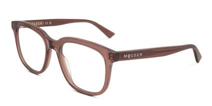 Alexander McQueen AM0539O Brown glasses - Brown - Angle View