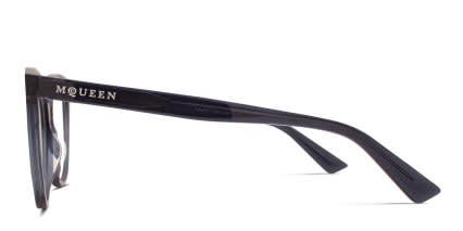 Alexander McQueen AM0540O Gray glasses - Gray - Side View