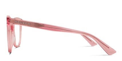 Alexander McQueen AM0540O Pink glasses - Pink - Side View