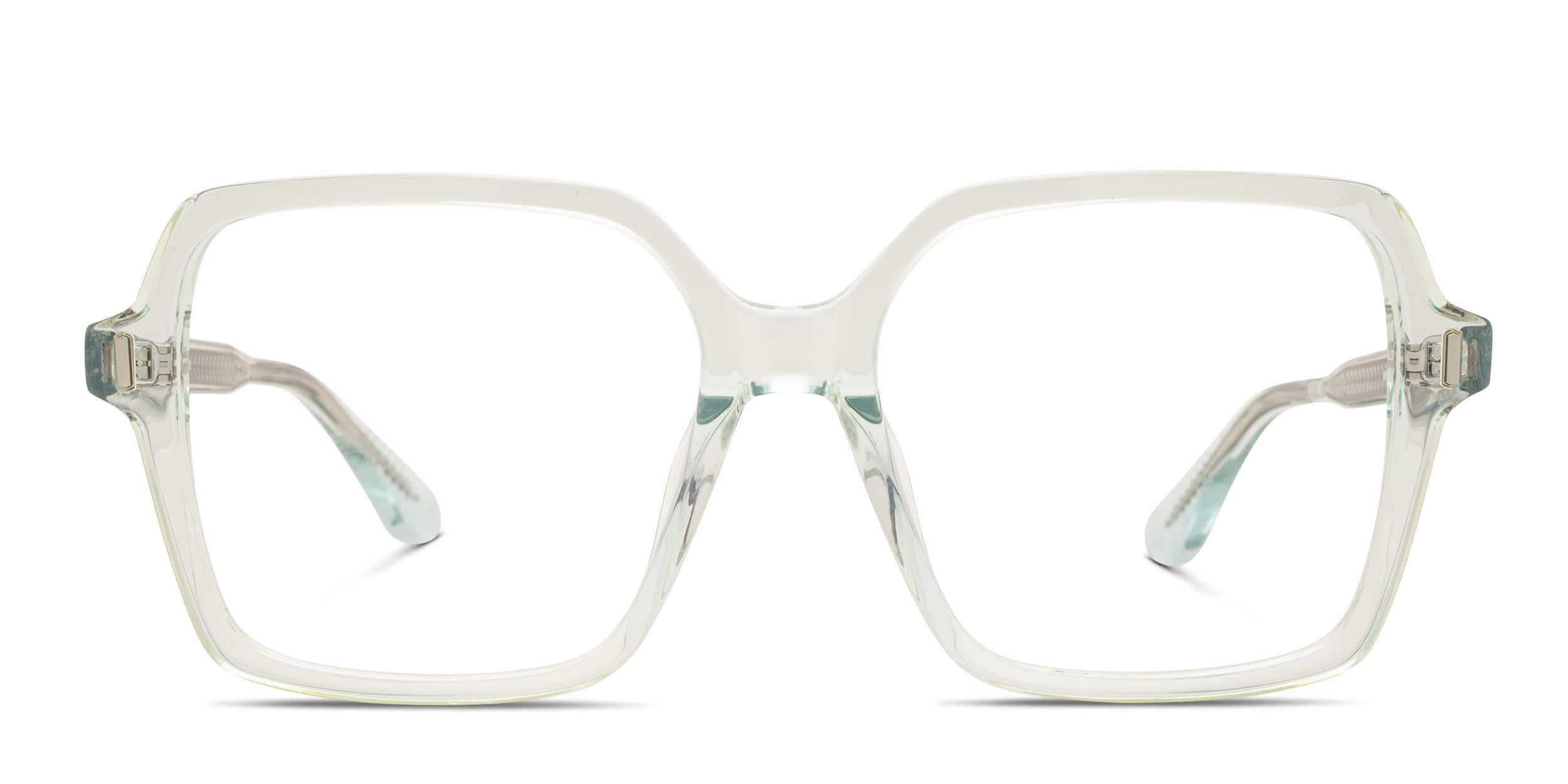 Quay Boss Mode Green, Clear glasses - Green / Clear - Frontal View