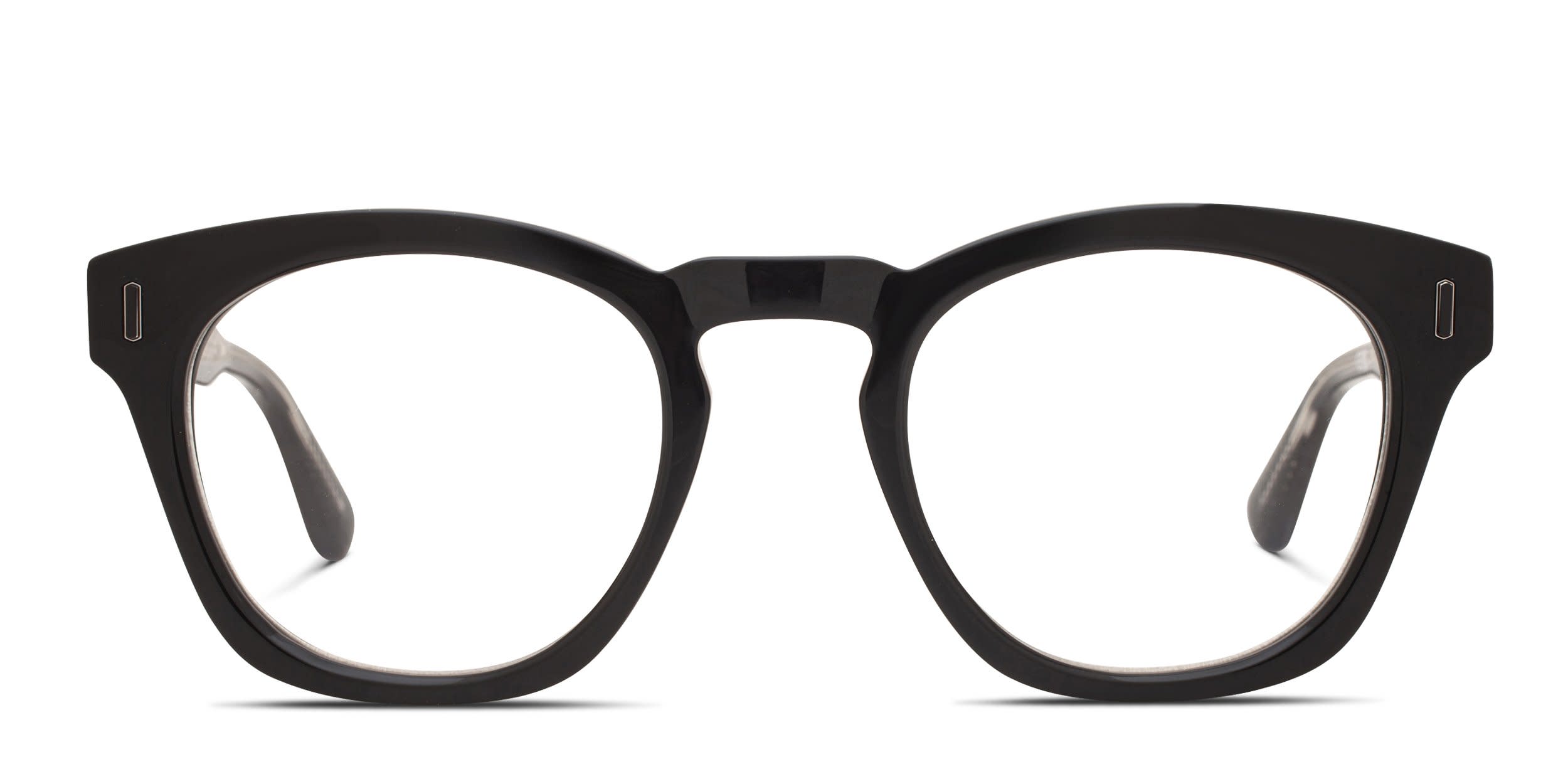 Quay Bow Tie Shiny Black glasses - Shiny Black - Frontal View