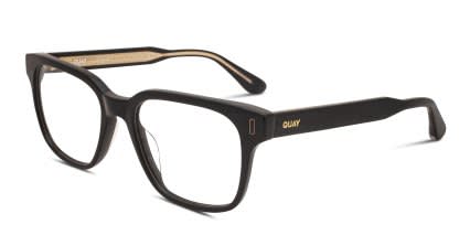 Quay Offline Shiny Black glasses - Shiny Black - Angle View