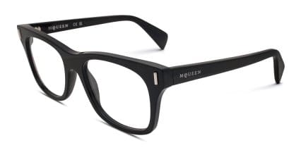 Alexander McQueen AM0551O Black glasses - Black - Angle View