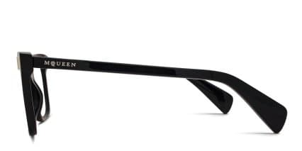 Alexander McQueen AM0552O Black glasses - Black - Side View