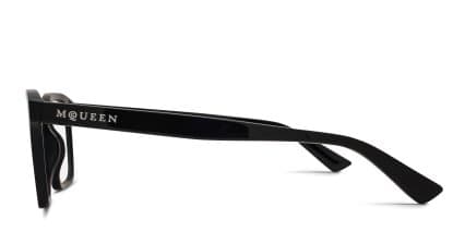Alexander McQueen AM0566O Black glasses - Black - Side View