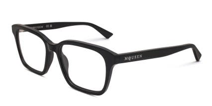 Alexander McQueen AM0566O Black glasses - Black - Angle View