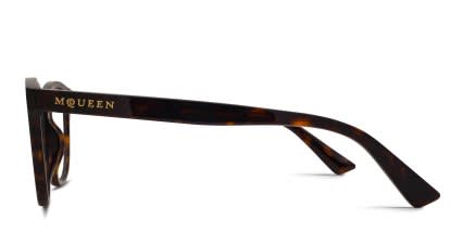Alexander McQueen AM0568O Tortoise glasses - Brown / Tortoise - Side View