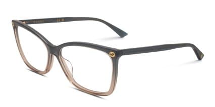 Gucci GG0025O Gray glasses - Gray - Angle View