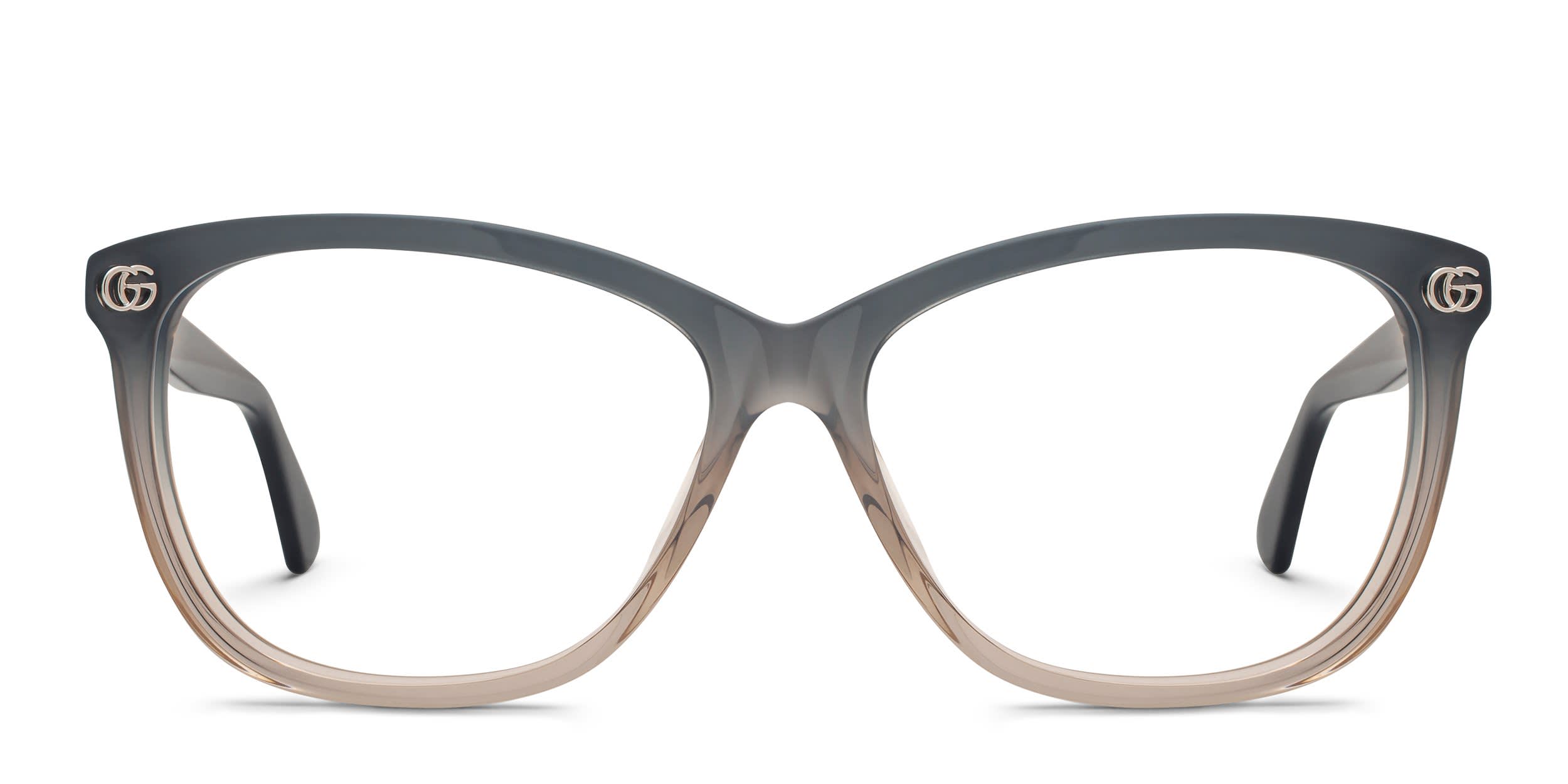 Gucci GG2113O Green, Gray glasses - Green / Gray - Frontal View