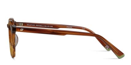 Le Specs Solstice Brown, Tortoise glasses - Brown / Tortoise - Side View