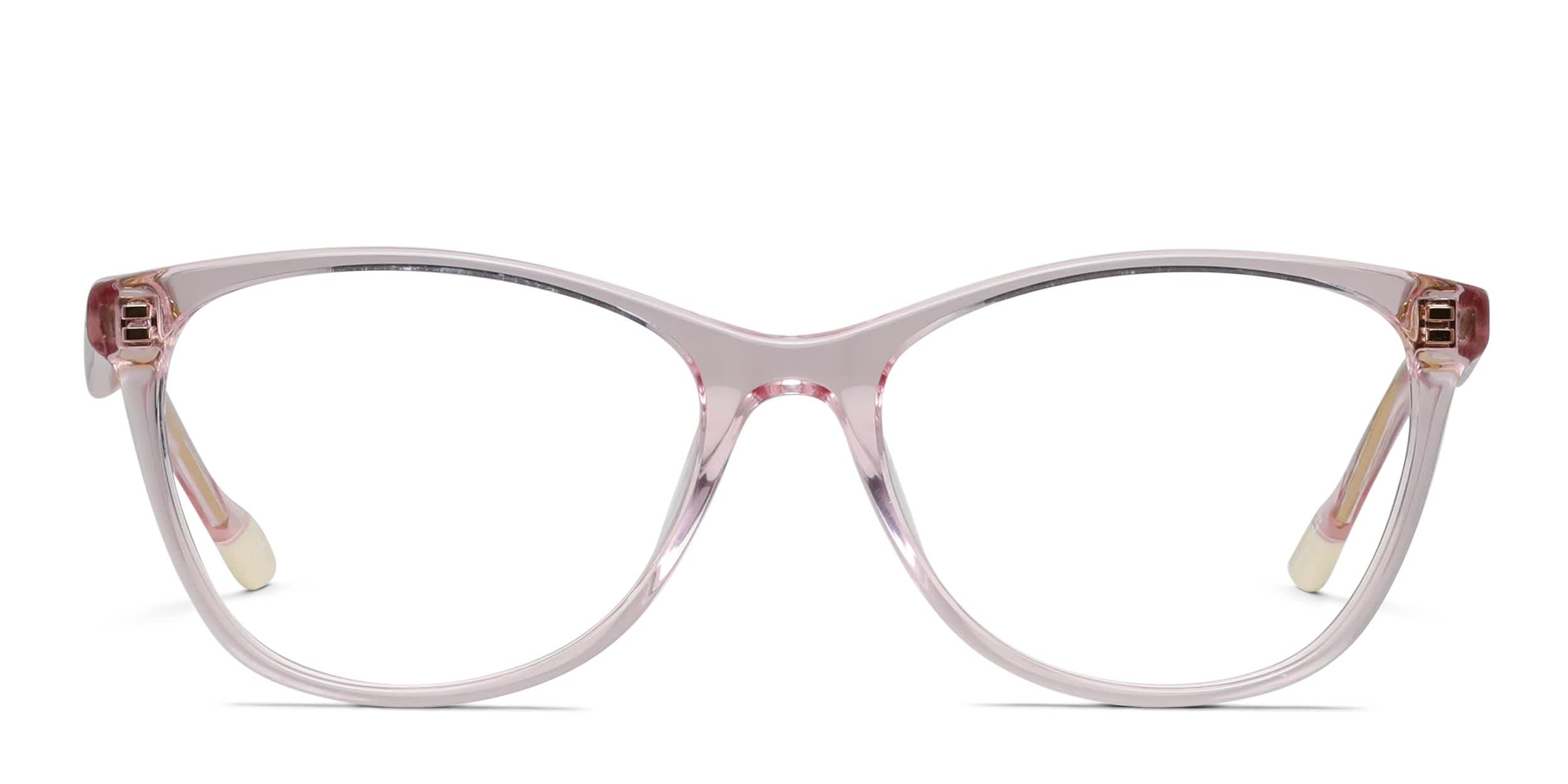 Le Specs Allegory Pink, Clear glasses - Pink / Clear - Frontal View