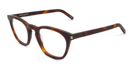 Saint Laurent SL28 Tortoise glasses - Tortoise - Angle View