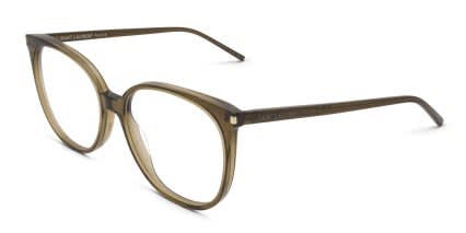 Saint Laurent SL39 Green glasses - Green - Angle View