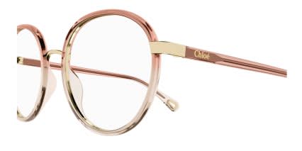 Chloe CH0033O Pink, Gold glasses - Pink / Gold - Side View