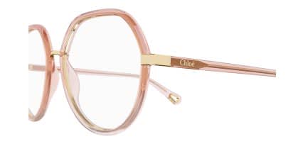 Chloe CH0131O Pink, Gold glasses - Pink / Gold - Side View