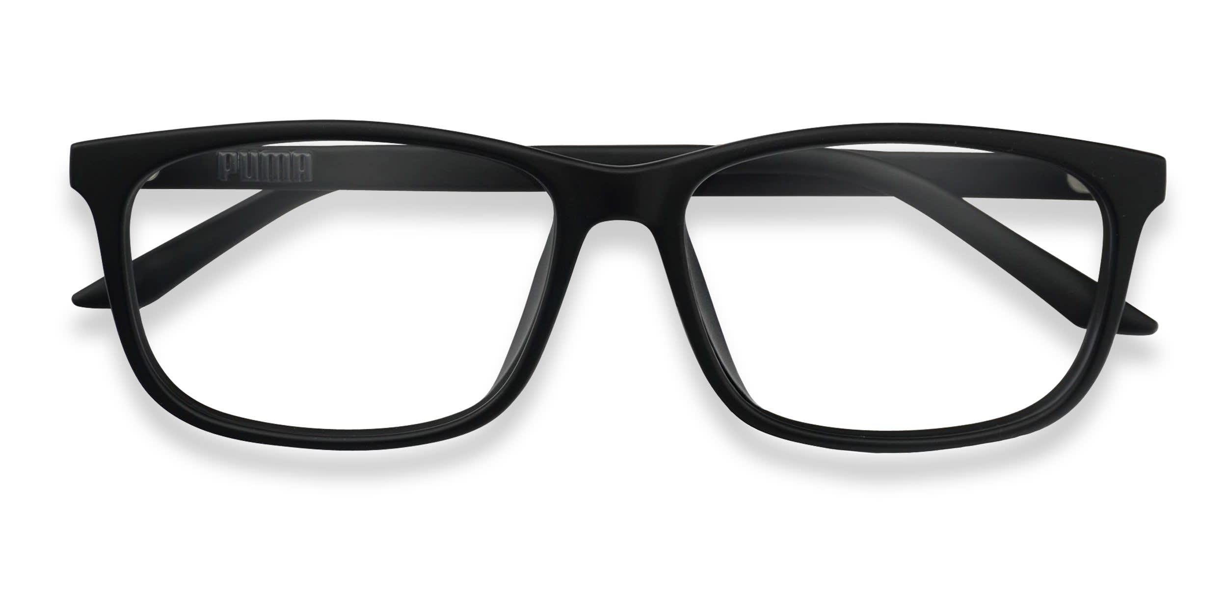 Puma PU0333O Black glasses - Black - Frontal View