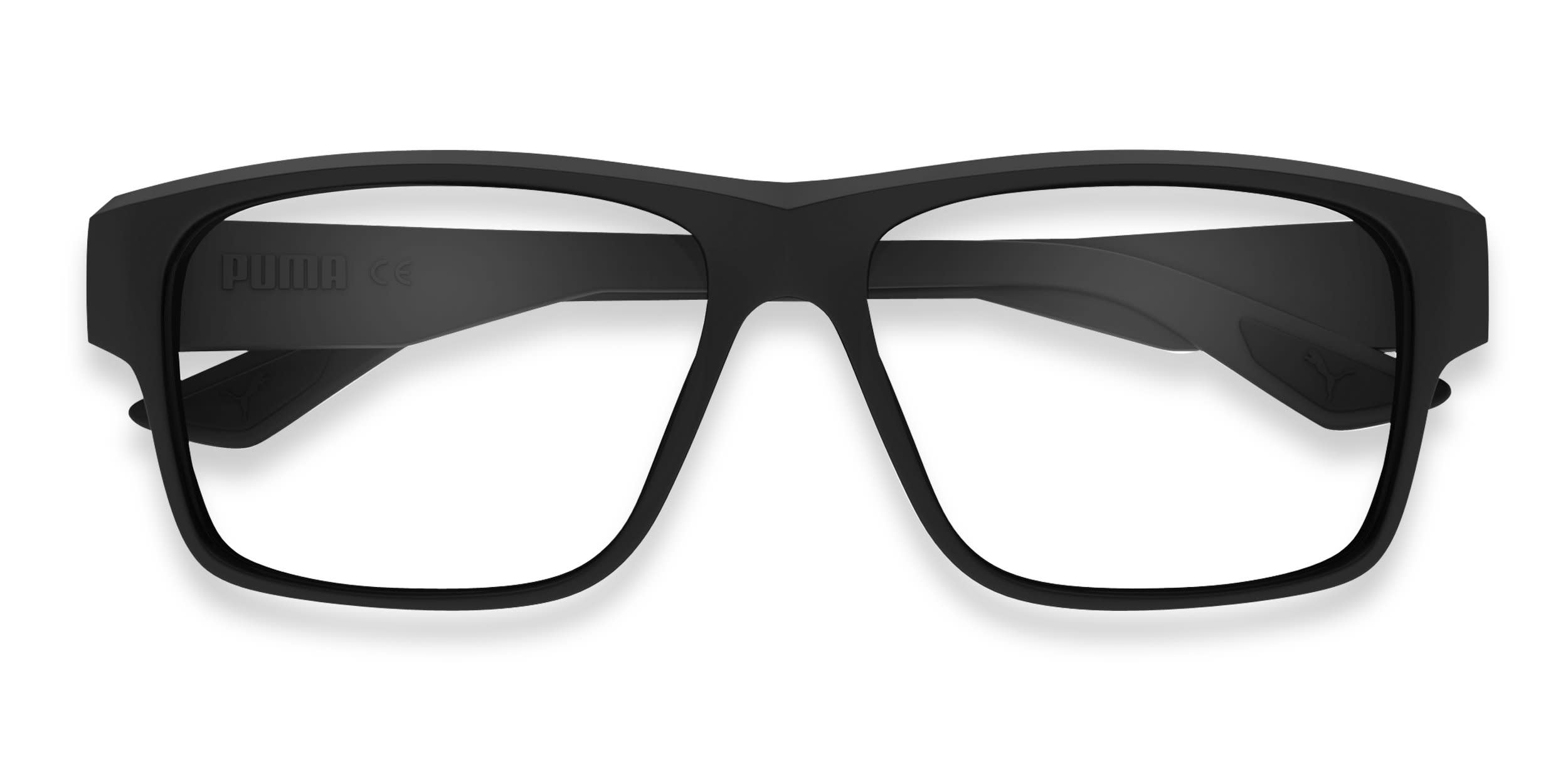 Puma PU0408O Black glasses - Black - Frontal View