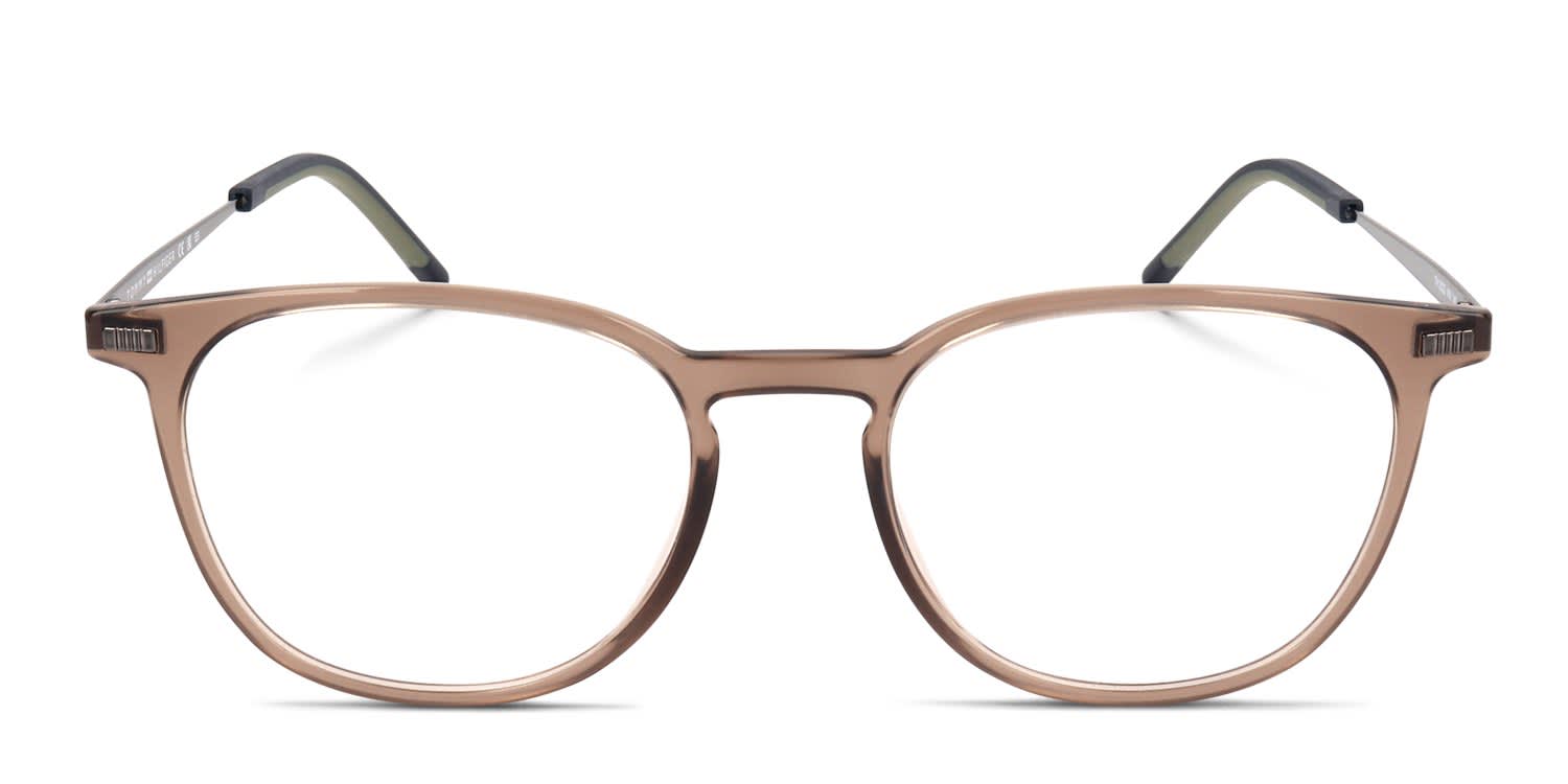 The Tommy Hilfiger TH2022 in brown is a stylish frame with a