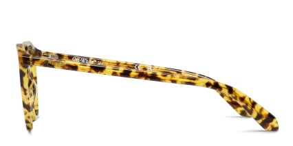 Off-White OW5025 Tortoise, Yellow glasses - Tortoise / Yellow - Side View