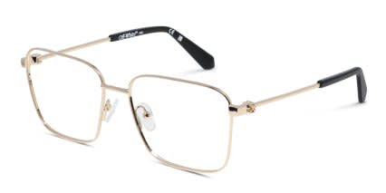 Off-White OW6018 Gold glasses - Gold - Angle View