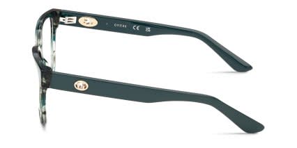 Guess GU50381 Green, Brown glasses - Green / Brown - Side View