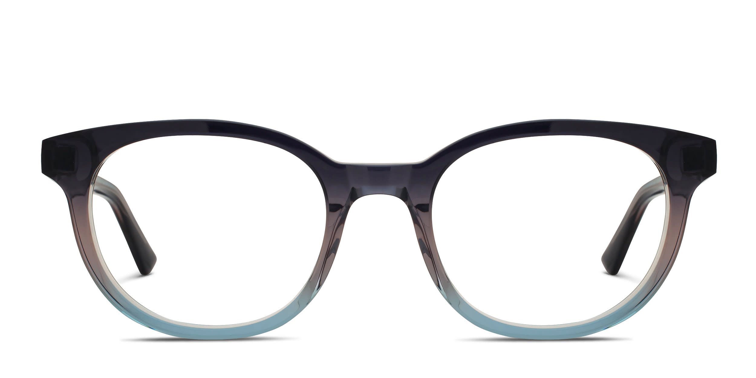 Alexander McQueen AM0567O Gray, Blue glasses - Gray / Blue - Frontal View