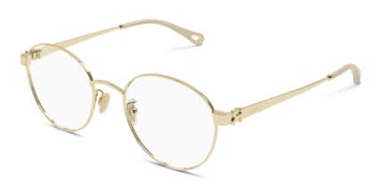 Chloe CH0377OA Gold glasses - Gold - Angle View
