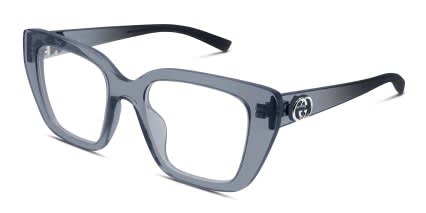 Gucci GG2028O Gray glasses - Gray - Angle View