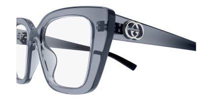Gucci GG2028O Gray glasses - Gray - Side View