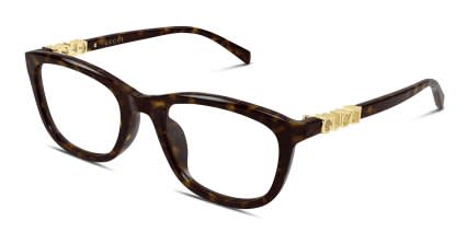 Gucci GG2035OA Tortoise glasses - Tortoise - Angle View