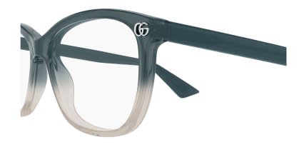 Gucci GG2113O Gray, Brown glasses - Gray / Brown - Side View