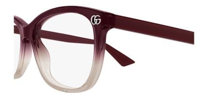 Gucci GG2113O Red, Brown glasses - Red / Brown - Side View