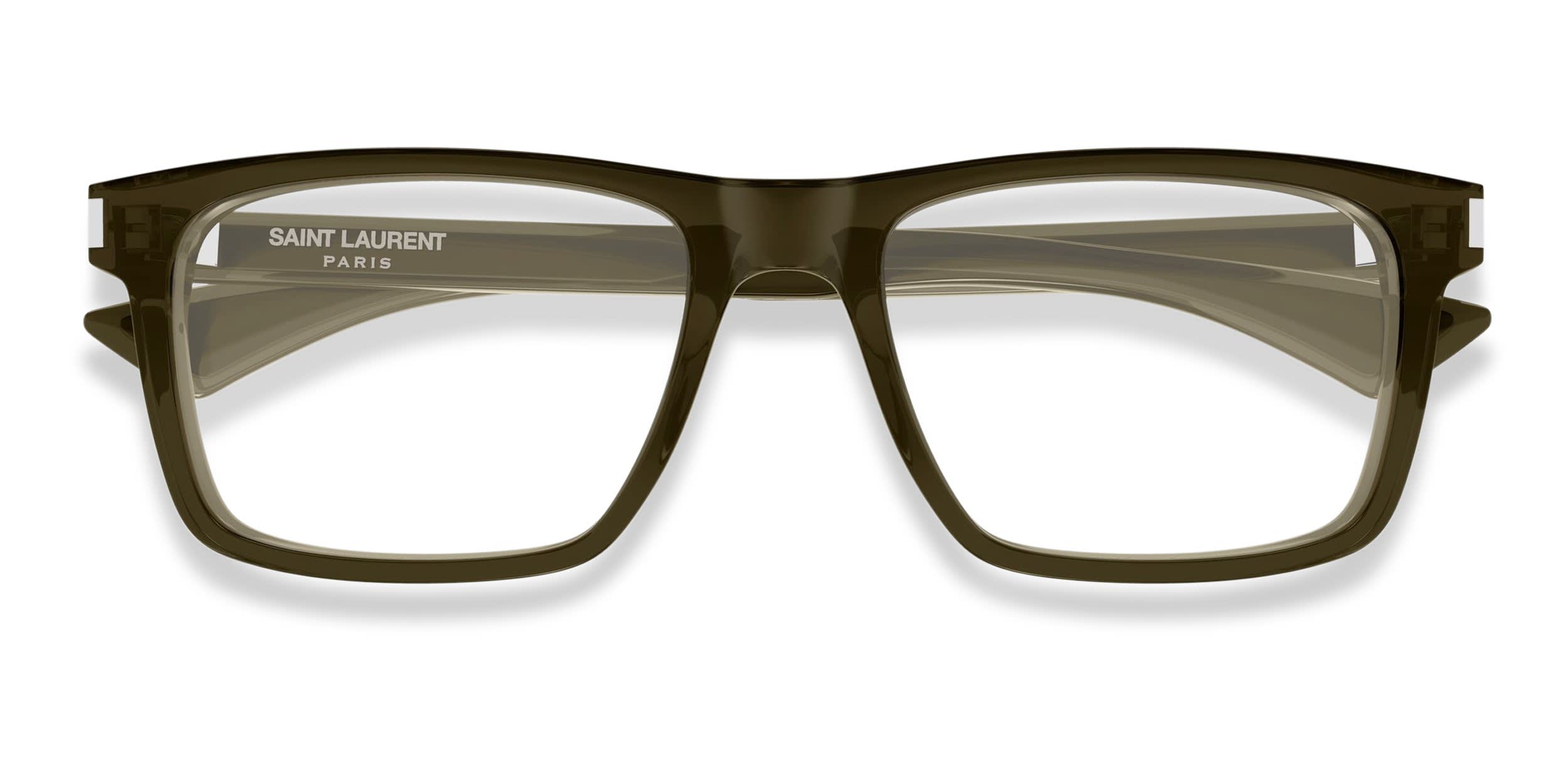 The Saint Laurent SL M139 is a wide squared optical frame with a