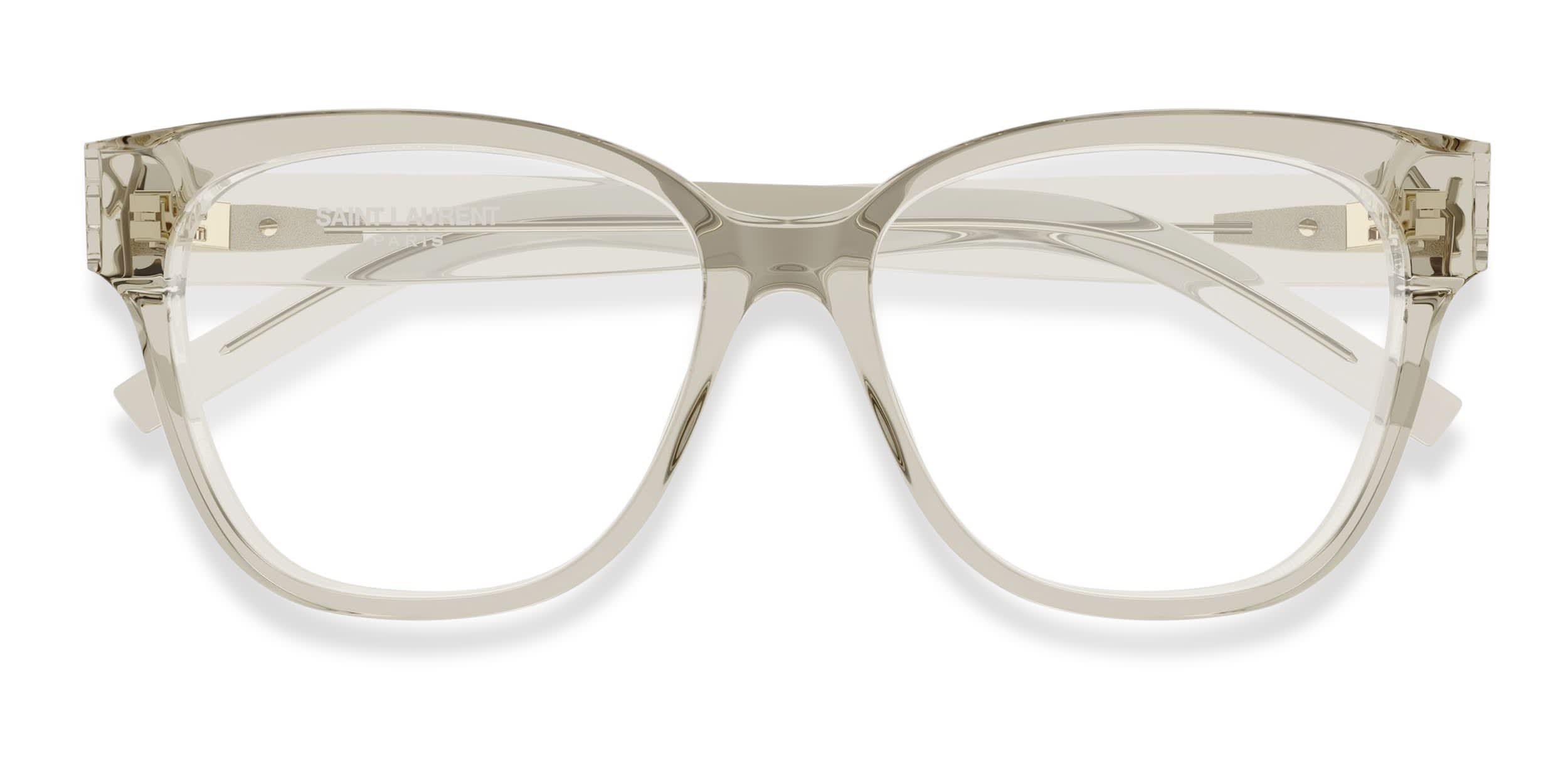 Saint Laurent SL M33 Beige glasses - Beige - Frontal View